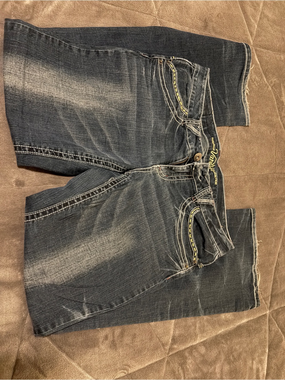 Womens Dark Wash Denim Jeans - Classic Casual Fit